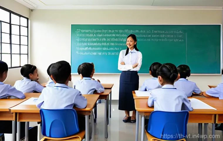 교실 공간의 효과적인 음향 디자인 - **Prompt 1: A Modern Classroom Designed for Clarity**
    "A bright, spacious, and modern Thai class...