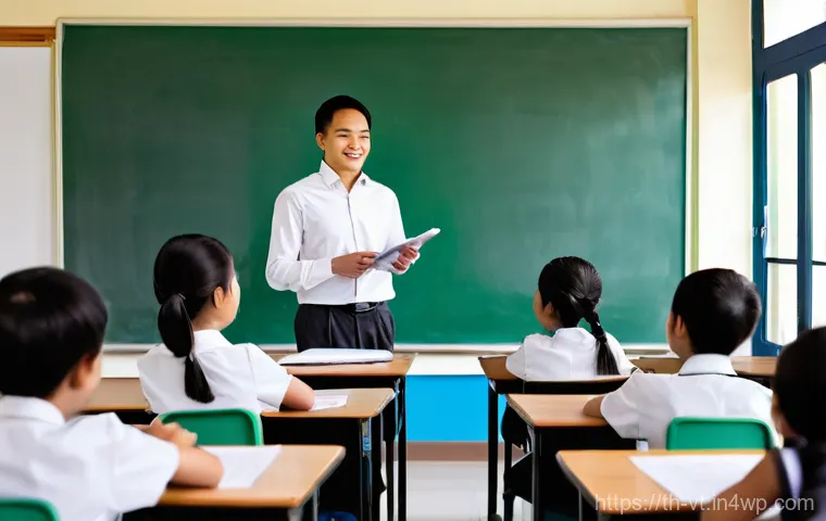 교실 공간의 효과적인 음향 디자인 - **Prompt 1: A Modern Classroom Designed for Clarity**
    "A bright, spacious, and modern Thai class...