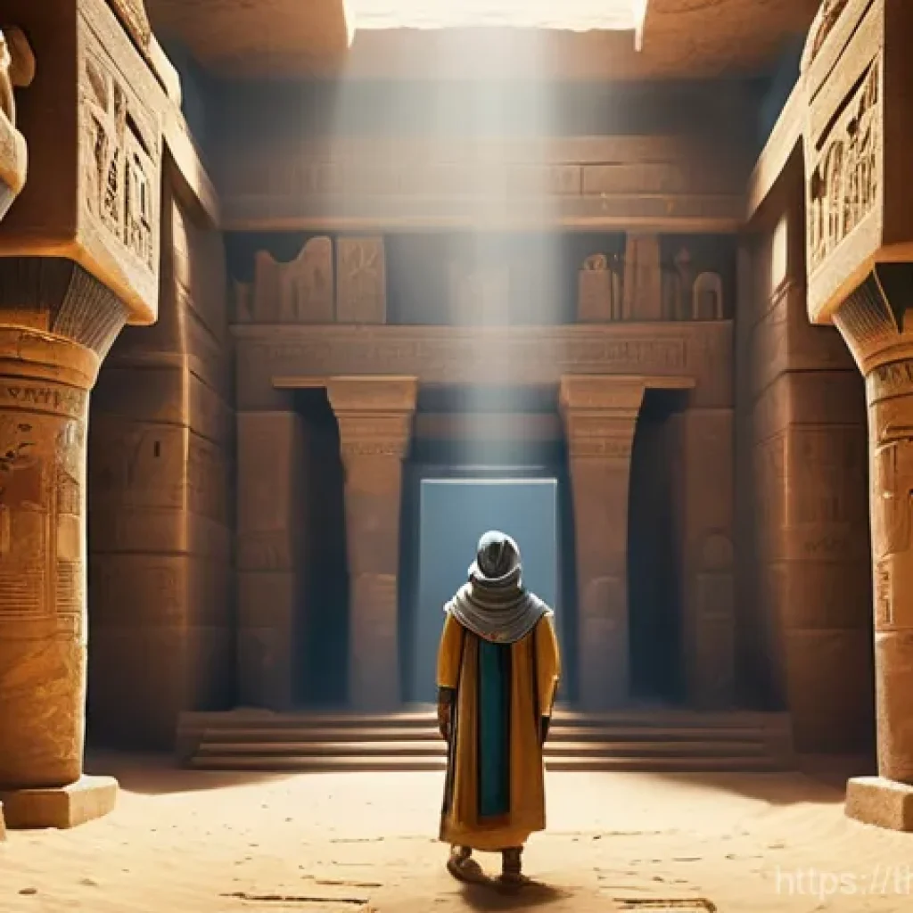 공간음향 디자인의 교육적 측면 - **Prompt 1: Ancient Egyptian Pyramid Immersion**
    "A diverse group of three teenage students, dre...