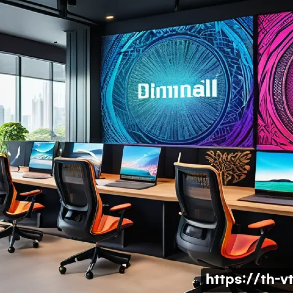 공간음향 디자인의 비용 대비 효과 - A modern digital marketing team brainstorming in a bright, contemporary Bangkok office, using spatia...